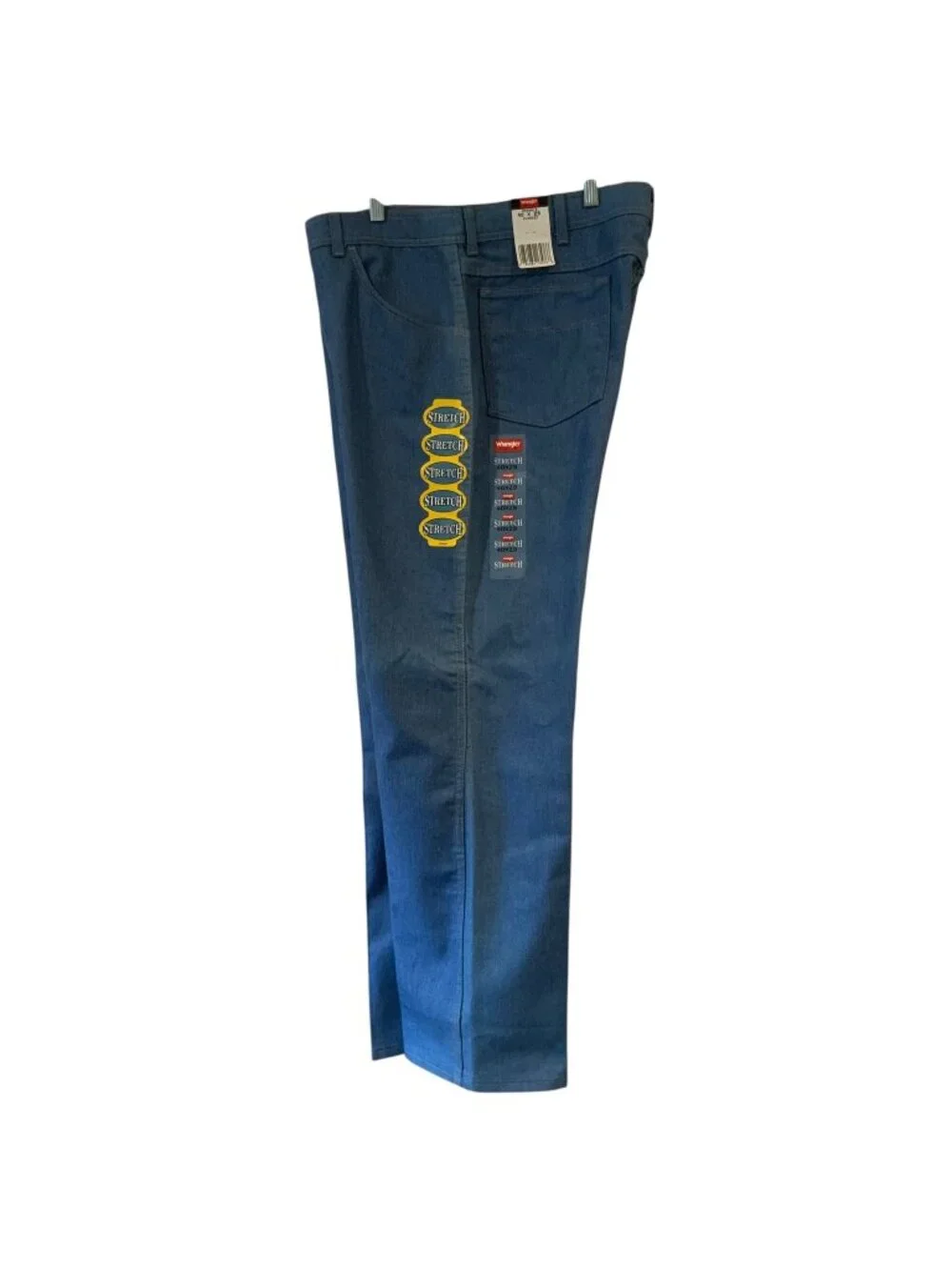 Wrangler Mens Stretch Blue Jeans Classic 40x29 Cotton Blend Made In USA